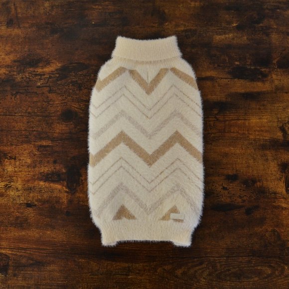 Fashion Dog Pullover Beige for Small Dogs / Spring Sweater for Dog / Dog Sweater - Picture 3 of 6